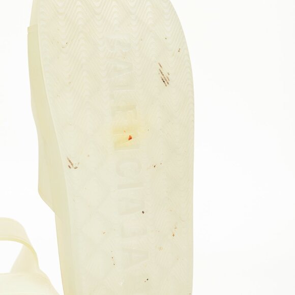 Balenciaga Mallorca Translucent Buckled Jelly Slide Sandals - Picture 6 of 9
